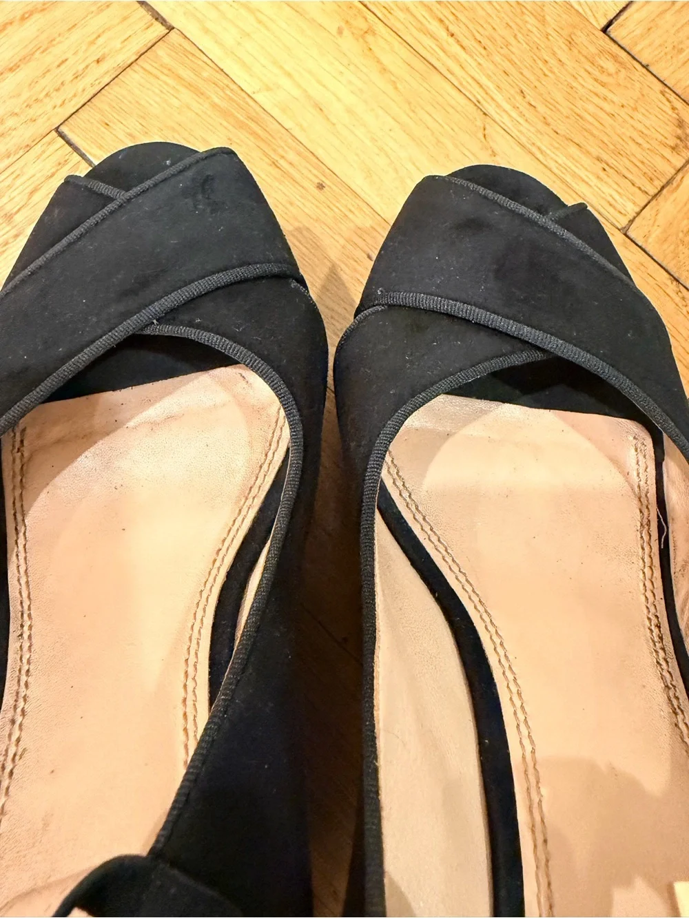 Tory Burch Black Suede Polka Dot Platform Wedge Sandals Size 11